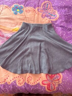 Vintage powder blue A-Line Knit Skater Skirt - Women